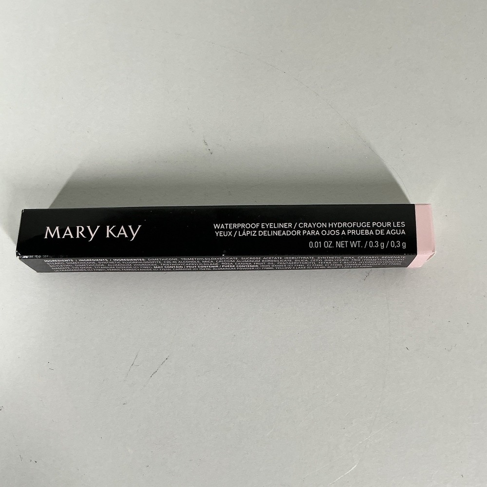 New In Box Mary Kay Waterproof Eyeliner Black .01 oz ~ Full Size New
